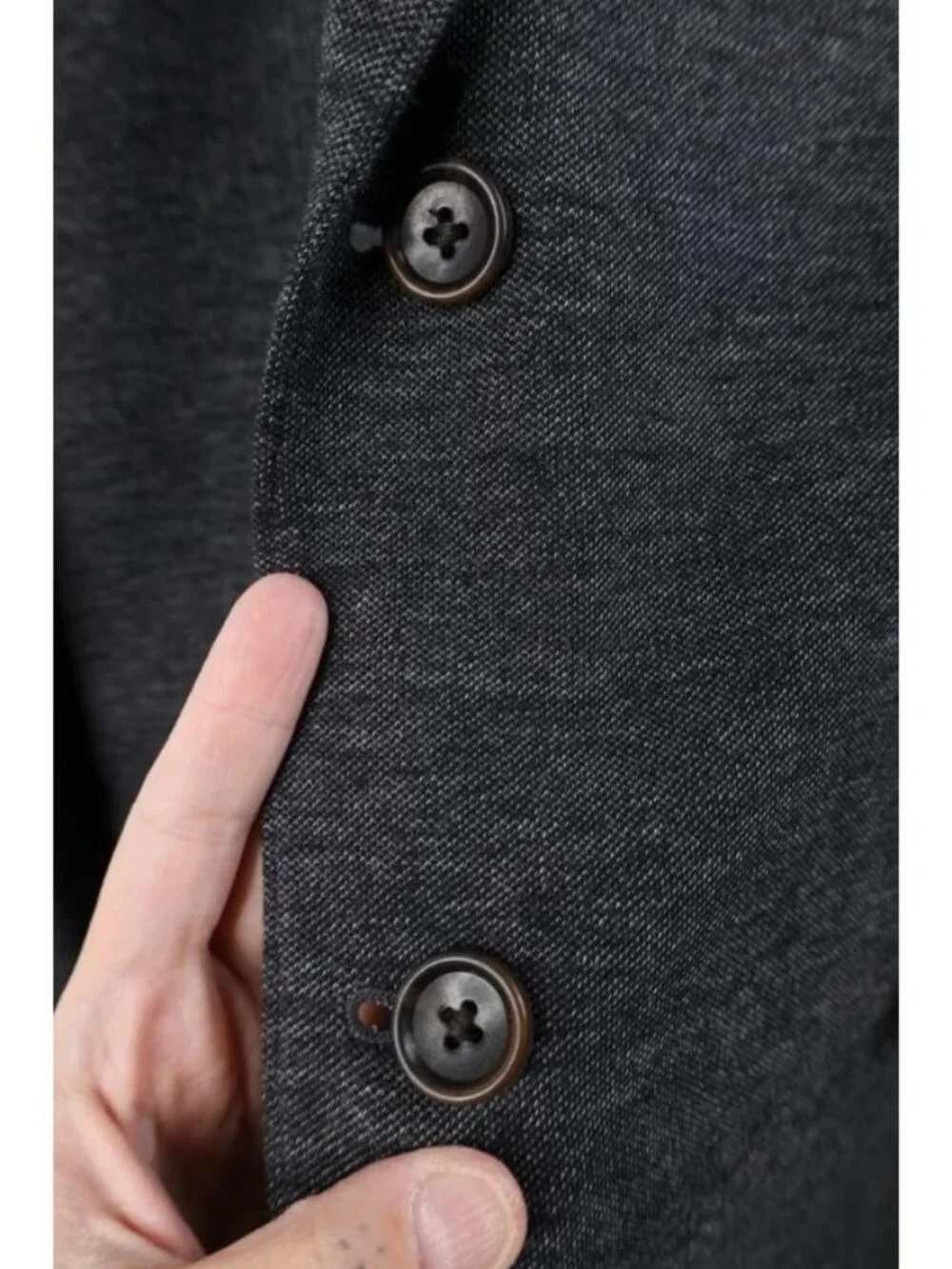 Bonobos Mens 46L Chambray Jetsetter Knit Lanificio Fortex Suit Blazer Jacket